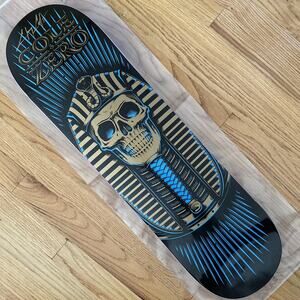 ZERO Chris Cole Egyptian Skateboard Deck Autographed Pharaoh Signed 8.25 Berrics